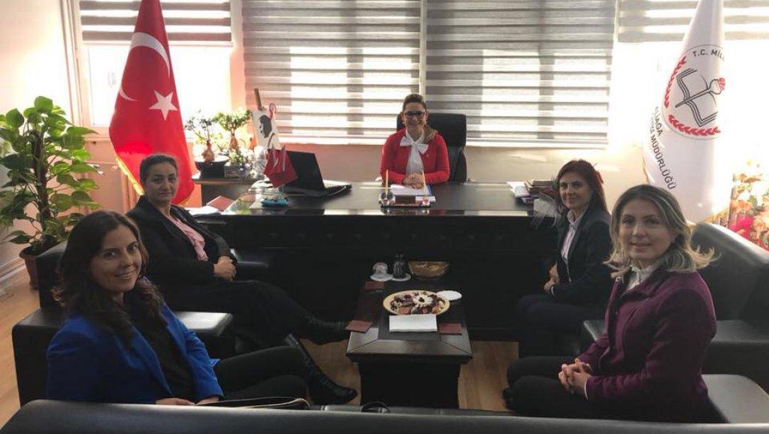 Aliağa İlçe Milli Eğitim Müdürü Zehra Tuba Kabakçıoğlu ziyaretçilerini ağırladı...