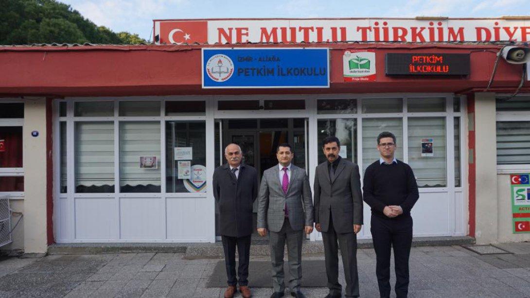 Aliağa İlçe Milli Eğitim Müdürü Erdal Bayhan Petkim İlkokulunu ziyaret etti.