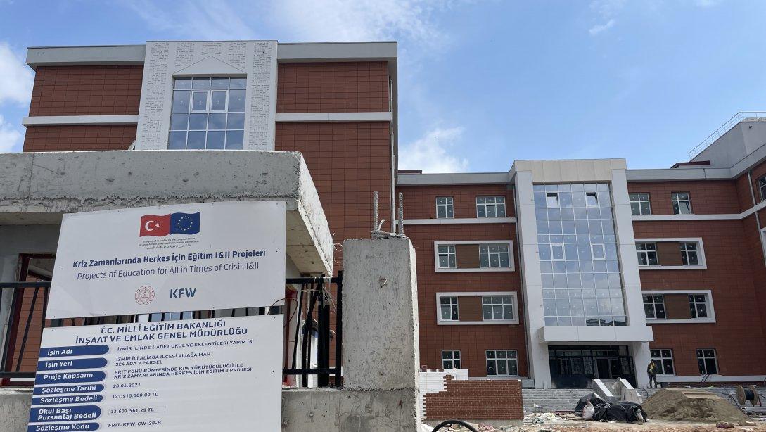 İlçemizdeki 32 Derslikli Okul Yapımı Hızla Devam Etmektedir.